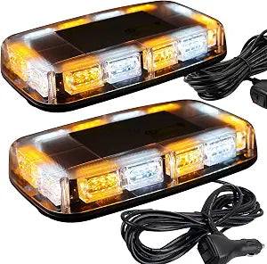 ASPL 2pcs 48LED Roof Top Strobe Lights with Magnetic Base
