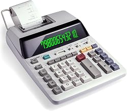 Sharp EL-1801V Ink Printing Calculator, 12-Digit LCD, AC Powered, Off-White, Ideal for Business & Office Use, Easy-to-Read Display & Durable Design - Image 1