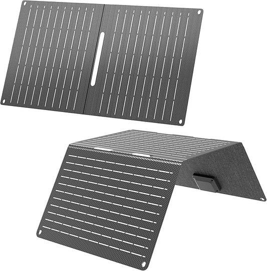 Ecosonique 15W and 30W Portable Solar Panel Charger with USB-A USB-C Ports and ETFE IP67 Waterproof Camping Backpacking Hiking Emergency for Phones，Tablets, Power Banks