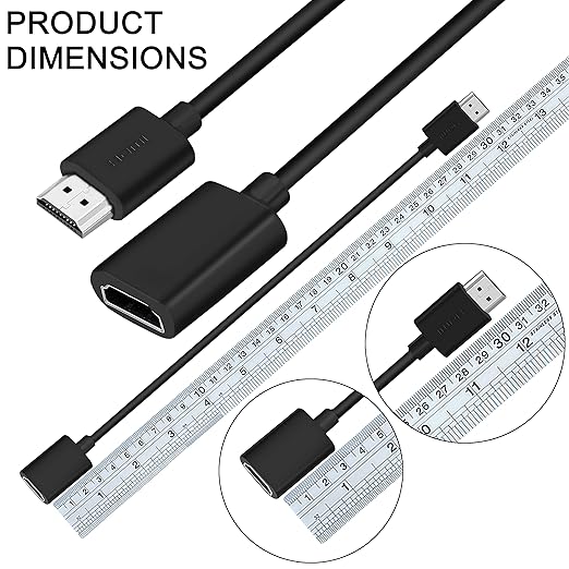 SaiTech IT 4 Pack 19 Pin Male to Female HDMI Extension Cable Support 4K 1080P HDMI Extender Adapter Compatible for TV Stick DVD HDTV LCD HD TV – (1FT, Black)