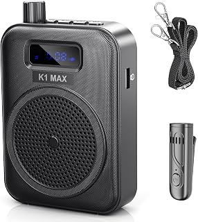 Wireless Voice Amplifier for Teachers, Bluetooth Lavalier Mic - Image 1