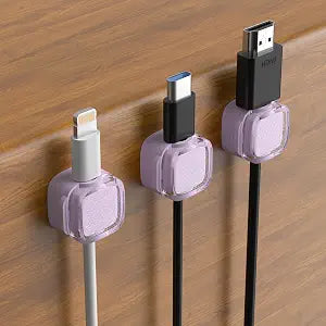 Glitter Magnetic Cable Clips, 2027 Cute Sparkly Charger Cord Holder