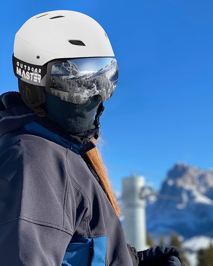 OutdoorMaster Kelvin Ski & Snowboard Helmet Set with Goggles for Men, Women & Youth
