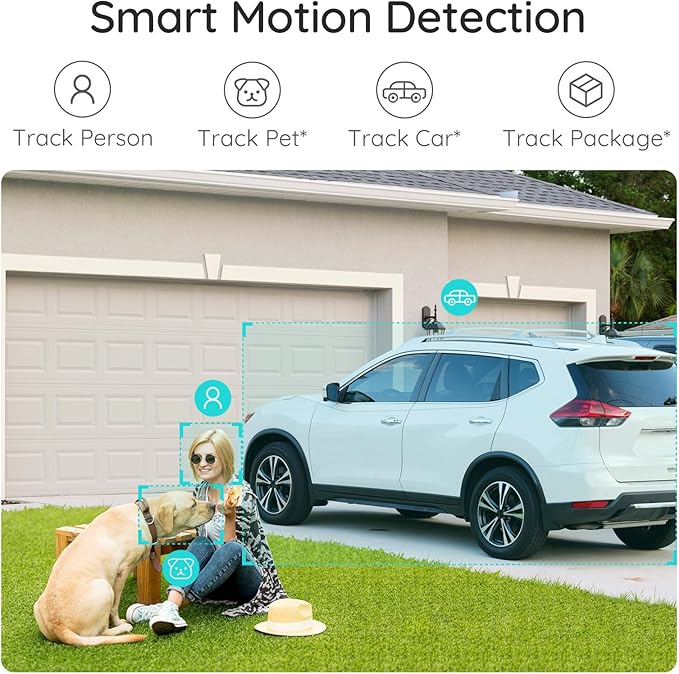 Outdoor Security Camera Wireless 2K Camera for Home Security Wireless Outdoor Battery Security Cameras 2.4GHz WiFi Smart Motion Detection,Color Night Vision,Waterproof, Cloud/SD Storage