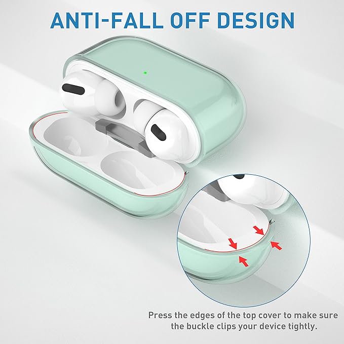 Valkit Compatible AirPods Pro Case Clear with Cleaner Kit, Soft TPU AirPods Pro Case Protective Cover Shockproof