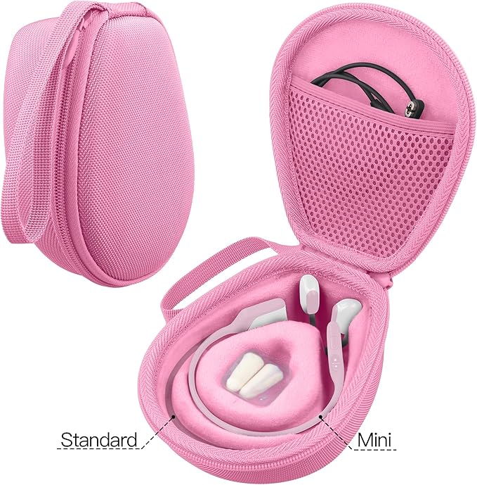 co2CREA Hard Case for SHOKZ New OpenRun Pro 2/1/Mini, OpenRun Standard/Mini, OpenMove, OpenSwim Pro, OpenSwim, Compatible with All SHOKZ Open-Ear Bone Conduction Sport Headphones, Pink Case
