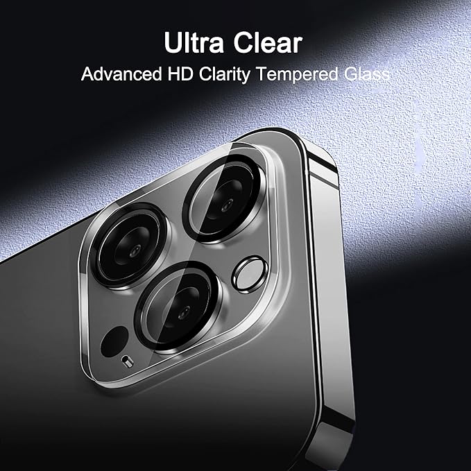 Ailun 3Pack Privacy Screen Protector for iPhone 16 Pro [6.3 inch]+3Pack Camera Lens Protector,Dynamic Island Compatible,Anti Spy Tempered Glass[9H Hardness][Not for iPhone 16/16 Plus/16 Pro Max/16e]