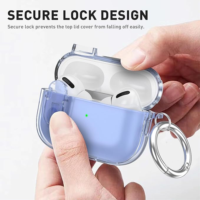 Valkit Compatible AirPods Pro Case, Clear with Cleaner Kit, Soft TPU Protective Cover, Shockproof for AirPods Pro Gen 2/1