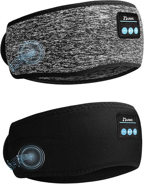 Hook-and-Loop Adjustable Bluetooth Sleeping Headphones Headband