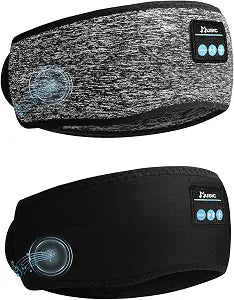 Hook-and-Loop Adjustable Bluetooth Sleeping Headphones Headband