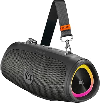 TAZATA Bluetooth Speaker Wireless, 90W Peak Loud Boombox Outdoor Speakers