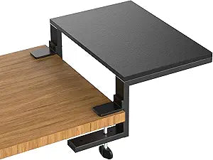 ARES WING Clamp-On Desk Extender Monitor Shelf, 15x9.8 up to 44lbs