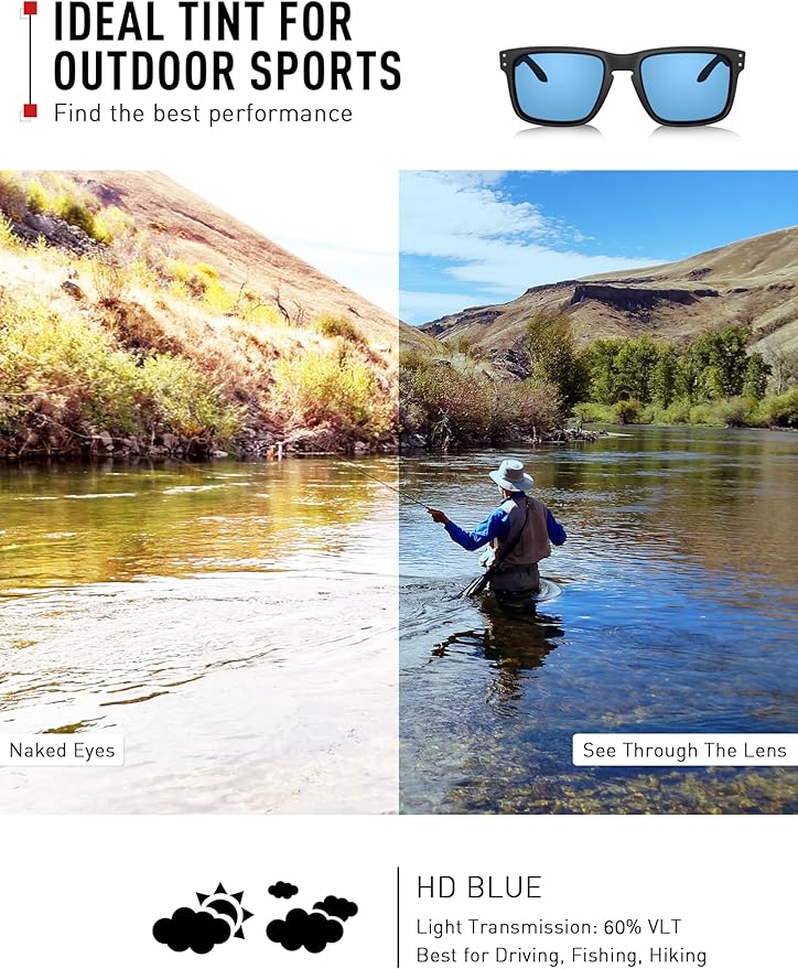 ThunderClap POLARIZED Replacement Lenses Compatible with Ray-Ban Meta Wayfarer RW4006 50mm | RW4008 53mm Smart Glasses