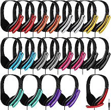 Yunsailing 20 Pack Bulk Classroom Headphones with Mic Students, Multicolor - Image 1