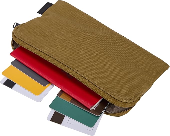 Thule Aion Travel Organizer - 2-in-1 Pouch Includes Travel Wallet and Electronics Bag - RFID Blocking Zipper Pouch - Internal Pockets to Stay Organized - 100% Recycled Waxed PFC-Free Fabric