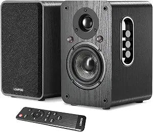 LONPOO Powered Bookshelf Speakers, 100W Near Field Studio Monitor with eARC