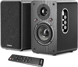 LONPOO Powered Bookshelf Speakers, 100W Near Field Studio Monitor with eARC - Image 1