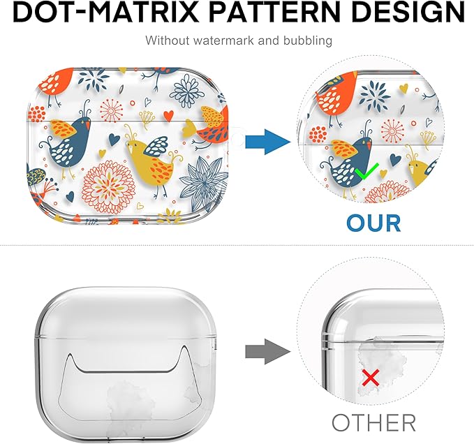 Maxjoy for AirPods Pro 3rd Generation Case, Clear Cute AirPods Pro 3 Case for Women Men Cute Soft AirPod Pro 3 Cover with Keychain Strap for AirPod Pro 3rd Gen Cover 2025