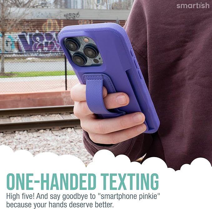 Smartish Phone Grip Loop - Prop Tart - Pop Out Finger Strap and Holder with Kick Stand [Compatible with All iPhone and Android Phones] - You're Just Jelly