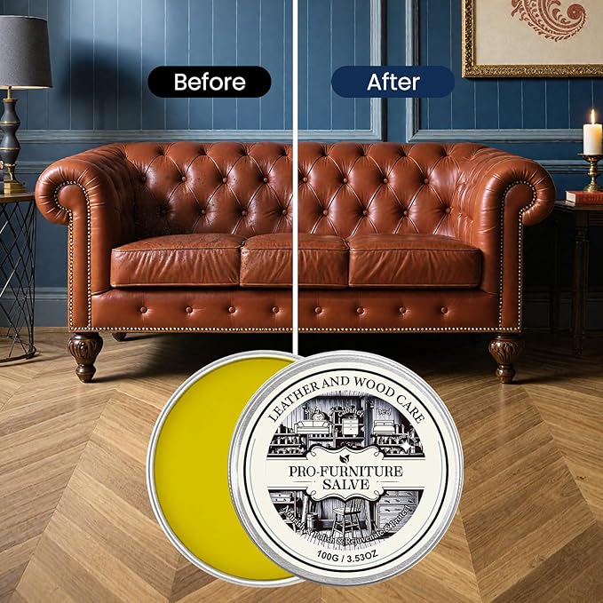 DIMOT Leather & Wood Repair Salve, Leather & Furniture Repair Salve, 2025 Upgrade Household Leather Upholstery Cleaners for Home