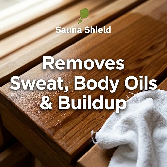 Sauna Cleaner | 1.32 Gallons (5L/169 Fl Oz) | Professional-Grade Sauna Wood & Surface Cleaner | Removes Sweat, Oils & Grime | Biodegradable | Citric Scent