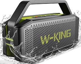 Portable Bluetooth Speaker 100W(Peak) Loud with Deep Bass, W-KING IPX6 Waterproof Speakers Bluetooth Wireless, 60W Ex-large Passive Radiator/40H/EQ/Dual Pairing/TF/AUX, Party Big Large Outdoor Boombox - Image 1