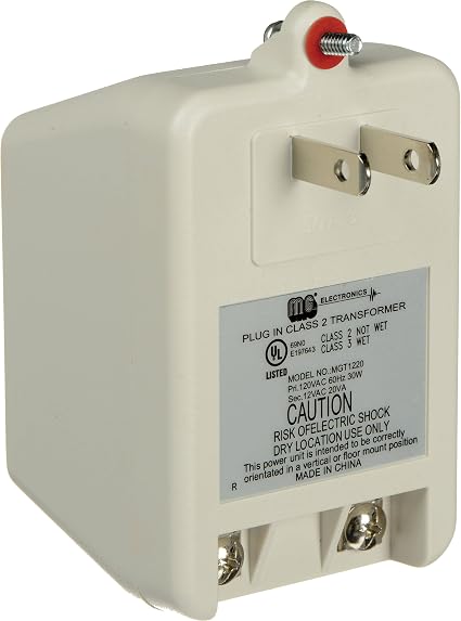 PWS-1220 12VAC 20VA Class II Power Supply AC Adapter UL 12V Transformer Plug with terminals