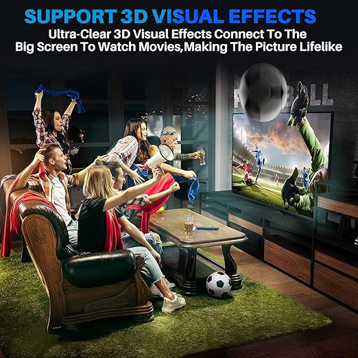 Adoreen 4K HDMI Cable 25 Feet,High Speed 18Gbps Braided HDMI 2.0 Cable Cord,4K@60Hz,2K,1080P,ARC HDR HDCP 3D,Sturdy&Flexible&Untangled&Supreme Texture,Compatible Monitor UHD TV PC PS5 Xbox+5 Ties