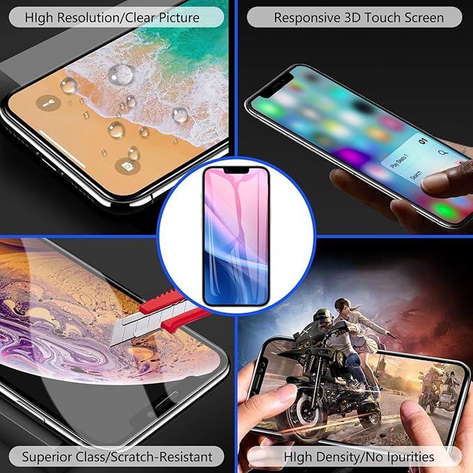 for iPhone 13 Pro Screen Replacement 6.1 Inch, Diykitpl 3D Touch LCD Display for A2483, A2636, A2638, A2639, A2640, with Repair Tools Kit+ Waterproof Frame Adhesive Sticker+Screen Tempered Protector