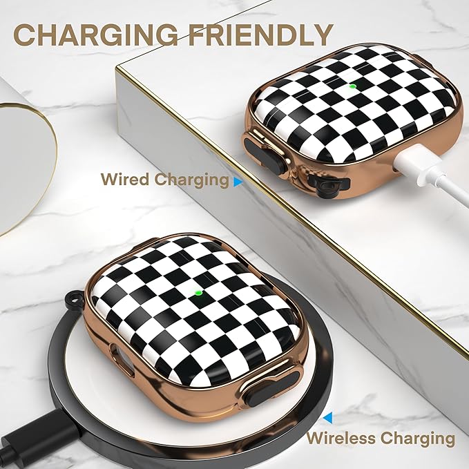 Maxjoy for AirPods Pro 3rd Generation Case with Lock, Cute AirPods Pro 3 Case Locking Protective Hard AirPod Pro 3 Cover for Women Men with Keychain for Airpod Pro 3rd Gen Cover 2025