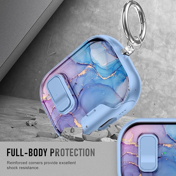 for AirPods Pro 3 Case (2025) with Phone Stand & Cleaner Kit, Cute Soft Silicone Cover for AirPods Pro 3rd Genera case with Keychain for Women Men with Keychain for Airpod Pro case(2025)
