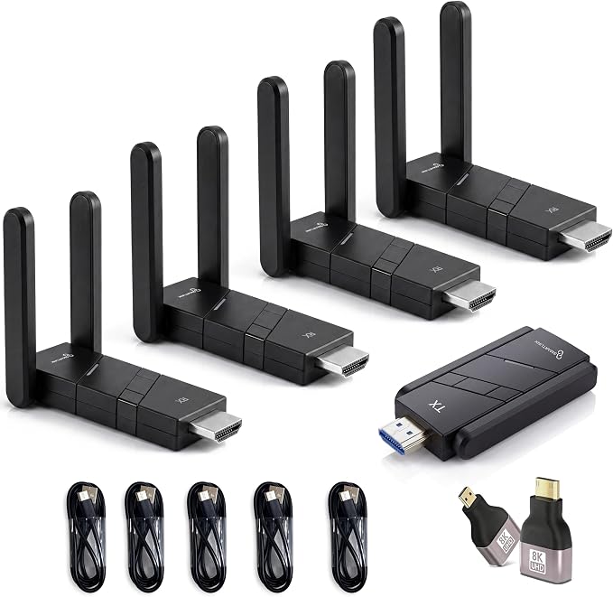 Wireless HDMI Transmitter and Receiver - 1TX+4RX Plug &Play