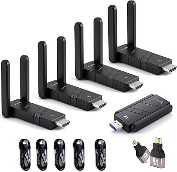 Wireless HDMI Transmitter and Receiver - 1TX+4RX Plug &Play