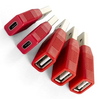 NTW USB Data Blocker/Charger Adapter - Secure Charging, Data Sync Protection, Juice Jacking Prevention - Charge Only (5PK) NUSBX-KDL-A3C2