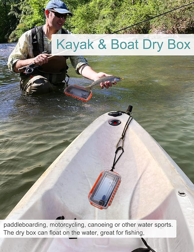 Avlcoaky Dry Box Waterpoof Dry Box Small Dry Box Waterproof for Boat Waterproof Containers Kayak Dry Storage Box