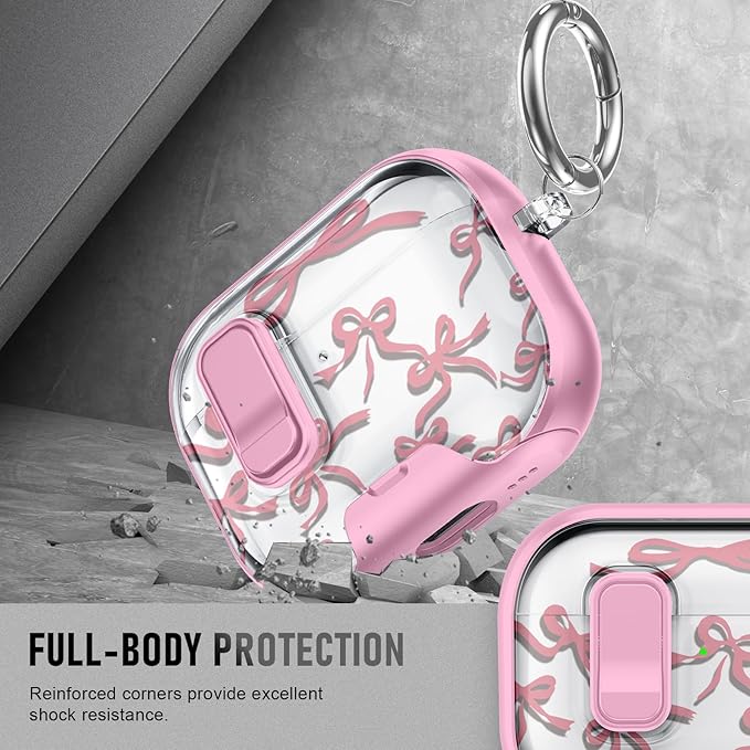 for AirPods Pro 3 Case (2025) with Phone Stand & Cleaner Kit, Cute Soft Silicone Cover for AirPods Pro 3rd Genera case with Keychain for Women Men with Keychain for Airpod Pro case(2025)