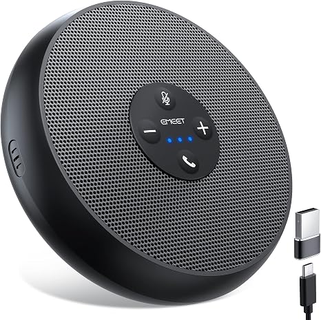 EMEET M1A USB Conference Speaker and Microphone, 360° Voice Pickup