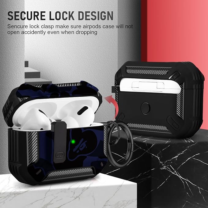 Compatible with Airpods Pro 3 Case(2025),for Airpods Pro 3rd Generation Cases Cover with Keychain Cleaner Kit Soft Silicone Shockproof Cover for Women Men