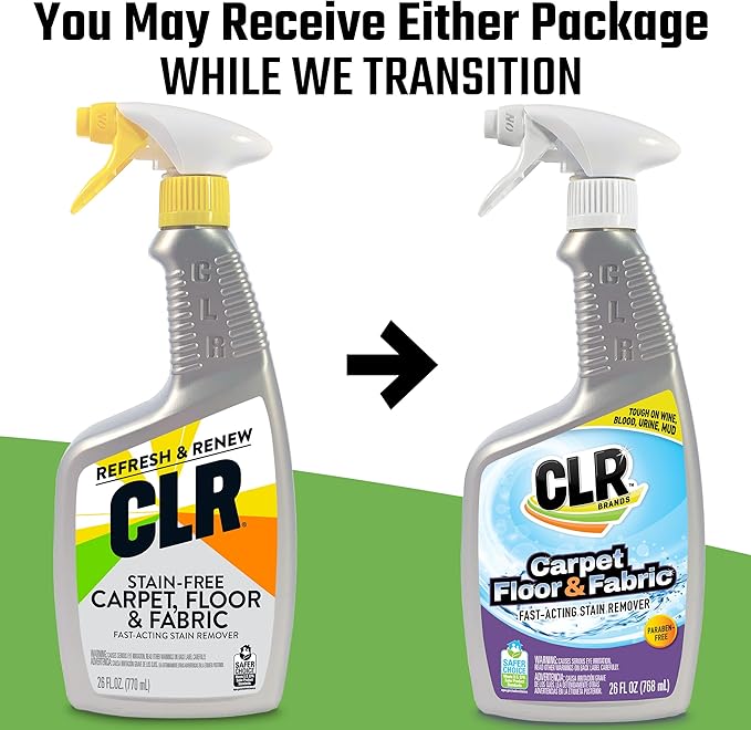 CLR Stain-Free Carpet, Floor & Fabric, Fast-Acting Stain Remover, 26 Ounce