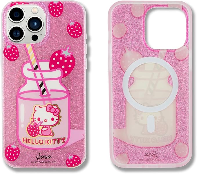 Sonix x Sanrio Case for iPhone 15 Pro Max | Compatible with MagSafe | 10ft Drop Tested | Hello Kitty Strawberry Milk