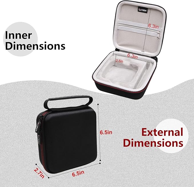 LTGEM EVA Hard Case for 2022 Apple TV 4K Wi‑Fi with 64GB Storage (3rd Generation) - Travel - Protective Carrying Storage Bag