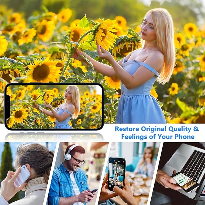 for iPhone 14 Screen Replacement 6.1 Inch, Diykitpl 3D Touch LCD Display for A2649, A2881, A2884, A2883, A2882, with Repair Tools Kit+Waterproof Frame Sticker+Tempered Glass