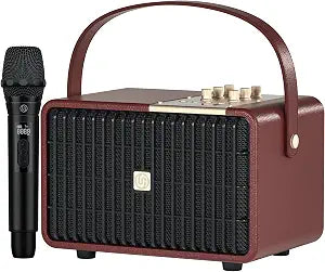 Portable Bluetooth Speaker 240W Peak Power Wireless Speaker Loud (Burgundy)