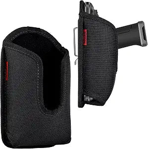 Scanner Holster Handle Series - Thick Quality, Large, Heavy Duty, Sturdy Metal Belt Clip, Durable, Pocket-Friendly, Compatible with Zebra Barcode, Black