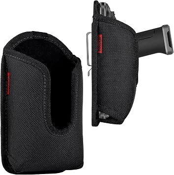 Scanner Holster Handle Series - Thick Quality, Large, Heavy Duty, Sturdy Metal Belt Clip, Durable, Pocket-Friendly, Compatible with Zebra Barcode, Black