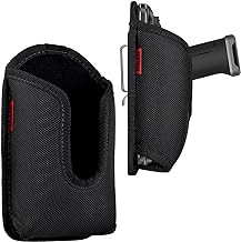 Scanner Holster Handle Series - Thick Quality, Large, Heavy Duty, Sturdy Metal Belt Clip, Durable, Pocket-Friendly, Compatible with Zebra Barcode, Black - Image 1