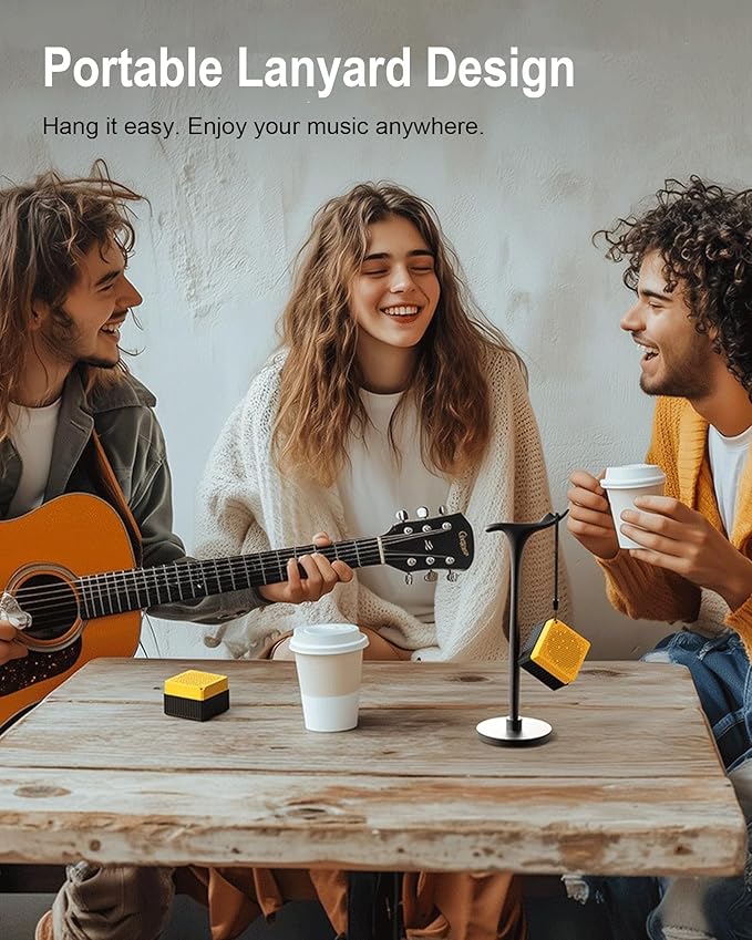 Portable Bluetooth Speakers, IPX6 Waterproof Wireless Outdoor Small Speaker with 24H Playtime, HD Stereo Bass, Bluetooth 5.3, Electronics for Home, Shower, Outdoors, Travel