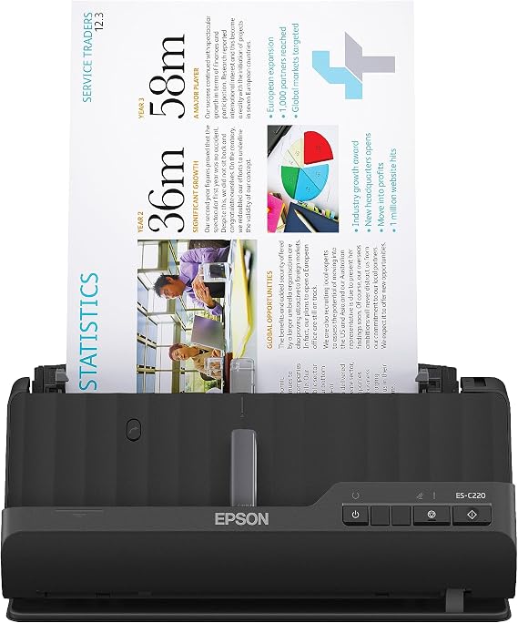 Epson Workforce ES-C220 Compact Document Scanner Duplex 20-pg ADF