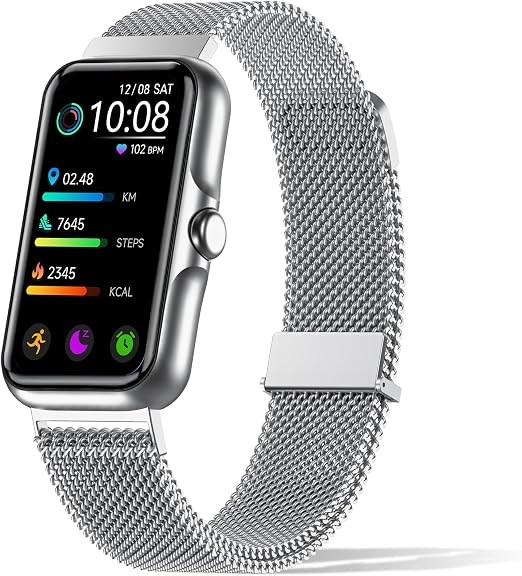 Fitness Tracker with 24/7 Continuous Heart Rate, Blood Oxy-gen Monitor, Smart Watch with Sleep Monitor, IP68 Waterproof Activity Tracker Step Counter for Women Men