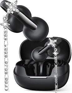 Open Ear Earbuds with Dangling Star Jewelry Earrings